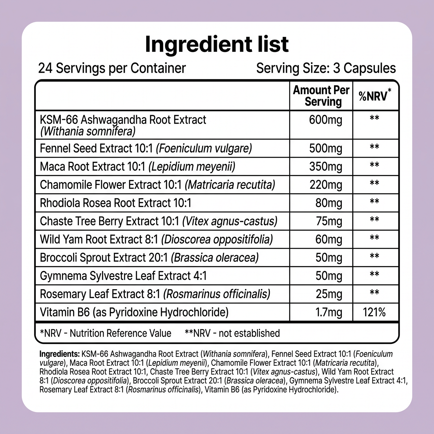 Hormone Supplement Lunela